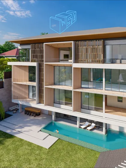 Perched on a cliffside in Goa, this modern tropical villa is designed to merge with the landscape. The architecture uses clean lines, expansive glass, and natural wood to frame the stunning ocean views, creating a seamless connection between the luxurious interior and the coastal environment.