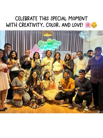 Celebrating a new life on the way is such a special occasion. I host creative baby showers where friends and family can bond while making beautiful keepsakes for the mom-to-be and the new baby.