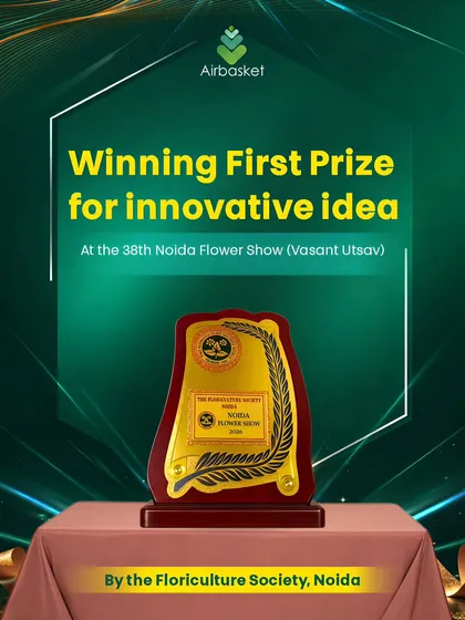 I was so proud and happy to win the First Prize for Innovative Idea at the Noida Flower Show! This recognition from the Floriculture Society of Noida inspires me to keep exploring new ways to share the joy of plants. It's a reminder that we're growing something beautiful together.