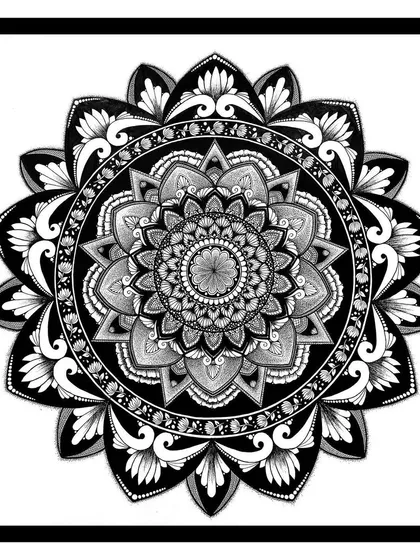 My first paid mandala mural project. Seeing this intricate design come to life on a wall was an incredible feeling. I can create custom mandala murals for your home or business to bring a sense of peace and balance to the space.